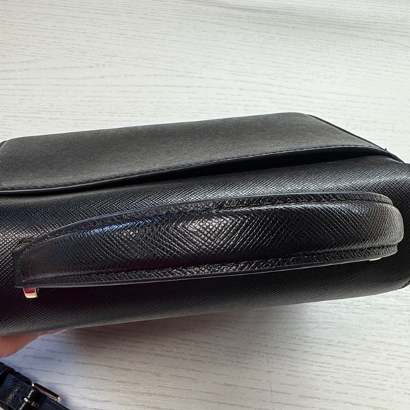 Kate Spade Reegan Top Handle Black Crossbody Bag with Gold Accents - Picture 12 of 17